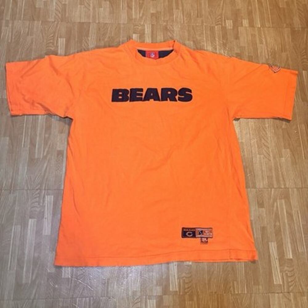 Chicago Bears NFL Orange Embroidered T-Shirt Men’s XL Football